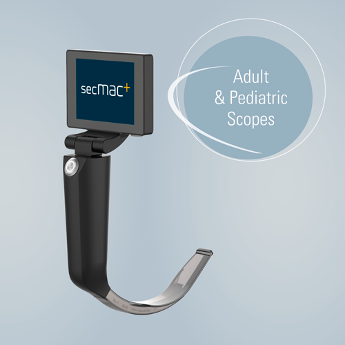 secMAC+ video laryngoscoop